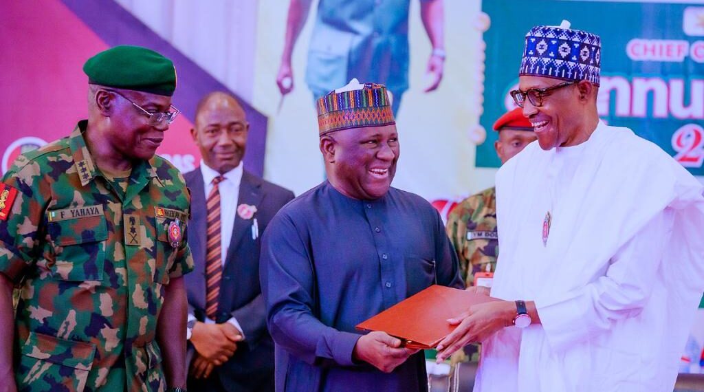 Award to Rabiu Abdul Samad By President Buhari