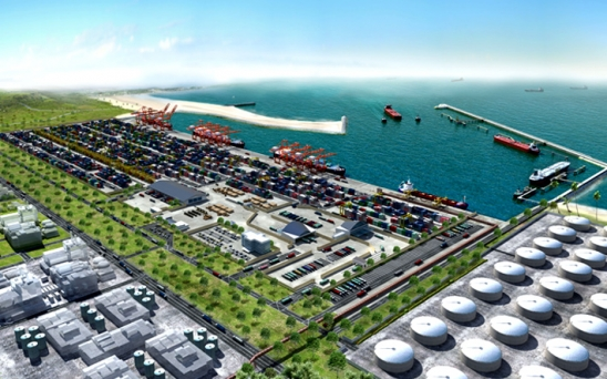 The port is Nigeria's first deep seaport in Lekki