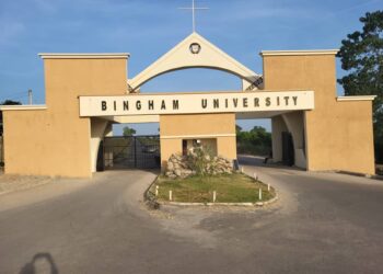 Photo of Bingham University gate, Karu, Nasarawa state